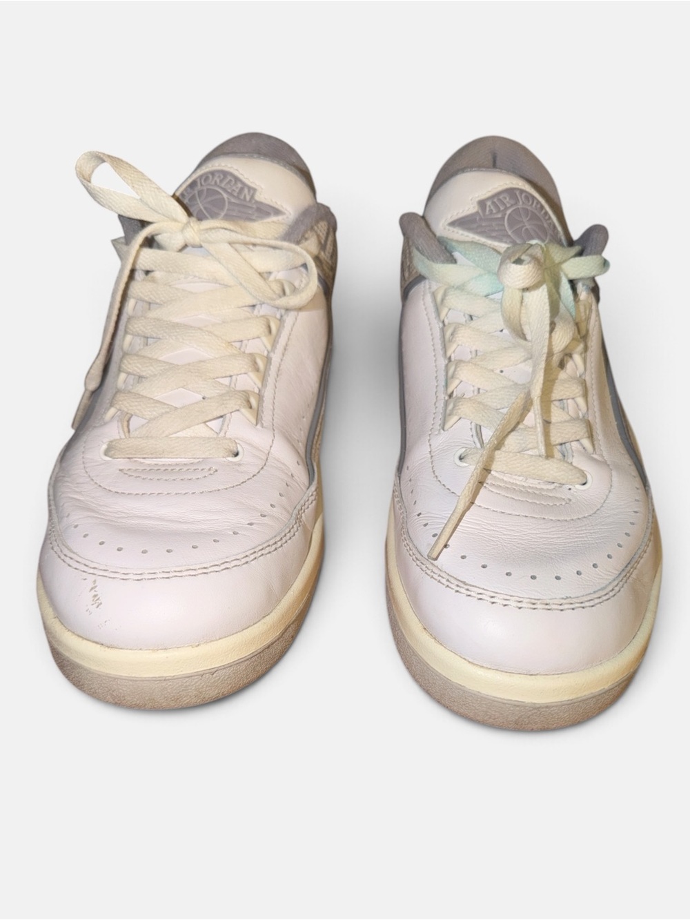 Nike White Leather Low-Top Athletic Sneakers